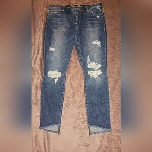 Joe's Jeans Distressed Skinny Blue Denim